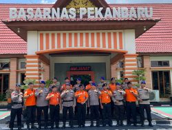 Perkuat Sinergitas dan Kolaborasi, Satpolairud Polres Pelalawan Berkunjung ke Kantor Pencarian dan Pertolongan Kelas A Pekanbaru.