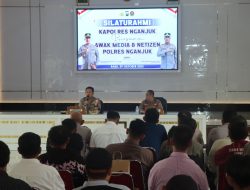 Silaturahmi Polres Nganjuk, Kapolres Nganjuk Ajak Wartawan dan Netizen Bersinergi Jaga Kondusivitas Wilayah