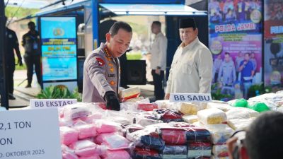 Prabowo Apresiasi Upaya Polri Cegah Peredaran Narkoba di RI