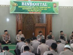 Polres Nganjuk Gelar Binrohtal, Kapolres Ajak Dalami Makna Surat-Surat Al-Qur’an dalam Tugas Kepolisian