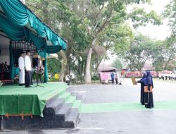 Dipimpin Bupati Kampar, Ribuan Santri Penuh Khidmat Ikuti Upacara Hari Santri Nasional