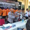 Kapolres Nganjuk Rilis Hasil Operasi Sikat Semeru 2025: 28 Kasus Terungkap