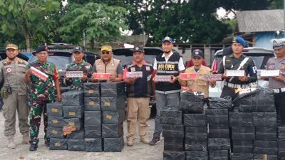 Kodim 0829/Bangkalan Bersinergi dalam Operasi Gabungan Berantas Rokok Ilegal