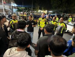 Operasi Malam Satlantas Nganjuk Hentikan Aksi Balap Liar di Jalan Ahmad Yani