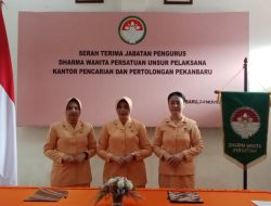 Penuh Kekeluargaan, DWP Unsur Pelaksana SAR Pekanbaru Gelar Sertijab dan Lepas Pengurus Lama