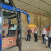 Rampcheck Gabungan di PO. Konco Dewe, Satlantas Polres Nganjuk Pastikan Armada Bus Laik Jalan