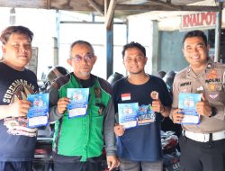 Satlantas Polres Gresik Gandeng Ojol Tekan Pelanggaran Lalu Lintas Saat Operasi Zebra Semeru 2025