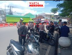 Hari Pertama Oprasi Zebra Krakatau Polres Pesawaran Tilang 39 Pelanggar dan Beri Teguran Kepala 50 Pengendara