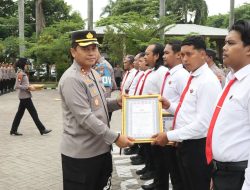 31 Personel Polres Nganjuk Berprestasi Terima Penghargaan Ungkap kasus Pembunuhan dan Perampasan Motor