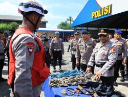 Polri Gelar Apel Pergeseran Pasukan, Tegaskan Komitmen Percepatan Bantuan Bencana