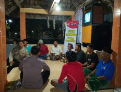 Sambut Lomba Siskamling, Polsek Ngronggot Tinjau Pos Kamling dan Ajak Warga Perkuat Ronda Malam
