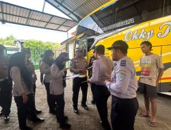 Jelang Operasi Lilin Semeru 2025, Polres dan Dishub Nganjuk “Geruduk” Garasi PO Bus, Pastikan Armada Nataru Laik Jalan