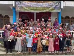 Rayakan Natal Bersama Warga Terdampak Bencana, Polri Hadir di Dua Gereja HKBP Tapanuli Utara