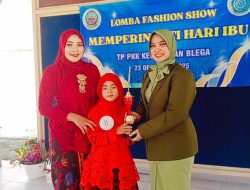 Persit Ranting 10 Koramil Blega Hadiri Lomba Fashion Show Ibu dan Anak