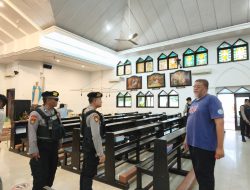 Polres Nganjuk Sterilisasi Gereja Jelang Malam Natal, K9 dan Metal Detector Diterjunkan