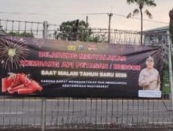 Jelang Pergantian Tahun, Polres Tanjung Perak Keluarkan Imbauan Larangan Menyalakan Kembang Api dan Petasan.