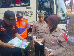 Polres Probolinggo Gelar Ramp Check Gabungan Angkutan Pariwisata Nataru 2025–2026