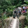 Danrem Untoro Tinjau Lokasi Pembangunan Jembatan Gantung di 3 Wilayah Jajarannya