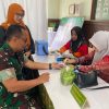 Dandim Bangkalan Hadiri Posyandu Persit, Ikut Tes Gula Darah
