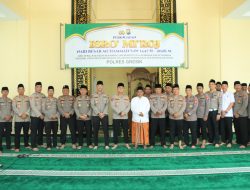 Peringati Isra Mi’raj 1447 H, Polres Gresik Gelar Binrohtal dan Santuni Anak Yatim