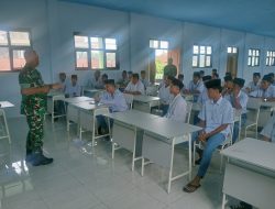 Koramil 0829-04/Burneh Sosialisasikan Penerimaan Bintara dan Tamtama di Ponpes Darussalam