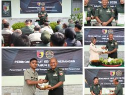 Pendam V/Brawijaya Gelar Tasyakuran dan Pelepasan Personel Peringati HUT Ke-75 Penerangan TNI AD