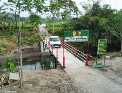 Jembatan Perintis Garuda Pertama di Wilayah Korem 081/DSJ