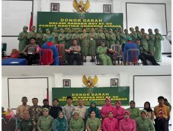 Sambut HUT ke-80 Persit, Kodim Tulungagung Gelar Donor Darah