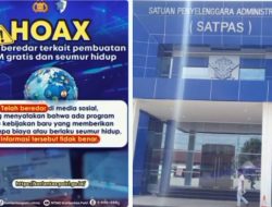 Waspada!!! Informasi Hoax SIM Gratis di Akun Tik-Tok “https://vt.tiktok.com/ZSaGvSy8M/”