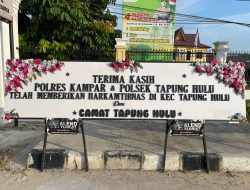 Karangan Bunga Jadi Bahasa Kepercayaan, Warga dan Camat Tapung Hulu Apresiasi Gerak Cepat Polri