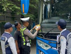 Operasi Keselamatan Semeru 2026 Polres Mojokerto Kota Pastikan Kelaikan Angkutan Umum