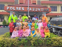 Satlantas Polres Pasuruan Gelar Polsanak, Ajarkan Anak Tertib Lalu Lintas Sejak Dini