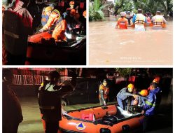 Polres Jember Evakuasi Korban Banjir di Rambipuji Pastikan Bantuan Tersalurkan
