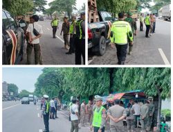 Satlantas Polres Pasuruan Tertibkan PKL dan Parkir Liar di Bundaran Sirkel Gempol