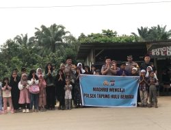 Belajar Sedekah dan Berbagi Sejak Dini, Maghrib Mengaji Polsek Tapung Hulu Sentuh Hati Anak-Anak