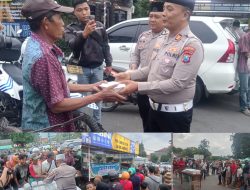 Semarak Bulan Penuh Berkah, Satlantas KP3 Berbagi Takjil, Bertajub Tertip Berlalulintas