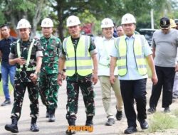 Wabup Pesawaran Bersama Danrem 043/Gatam Tinjau Progres Pembangunan KDMP Desa Sukaraja