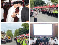 Kapolres Nganjuk Pantau Pengamanan Buka Bersama 10 Ribu Warga di Alun-Alun