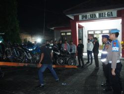 Polres Bangkalan Gelar KRYD Bulan Suci Ramadhan 13 Motor Tanpa STNK Diamankan
