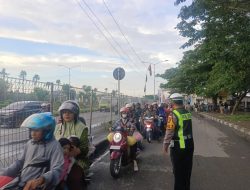 Jamin Kelancaran Arus Mudik, Polres Pelabuhan Tanjung Perak Siagakan Pengamanan di Pos Suramadu