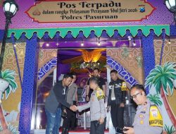 Pantau Arus Mudik, Kapolres Pasuruan Tekankan Kewaspadaan dan Pelayanan Humanis