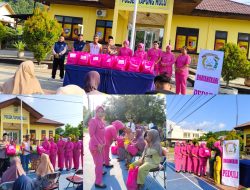 Bhayangkari Peduli! Polsek Tapung Hulu Bersama Insan Pers Salurkan 24 Paket Sembako untuk Warga