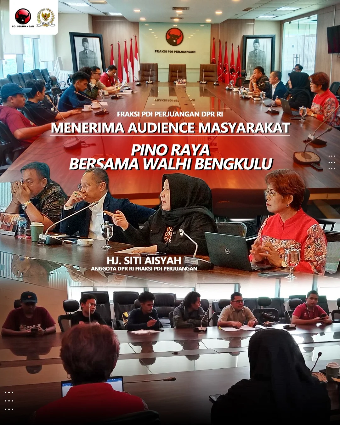 Fraksi Pdi Perjuangan Dpr Rimenerima Audience Masyarakatpino Raya Bersama Walhi Bengkulu#fraksi
