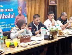 Polres Metro Bekasi Gelar Halalbihalal Bersama Pokdarkamtibmas dan FKPM