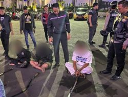 Satsamapta Polrestabes Surabaya Menggagalkan Tawuran Gangster 8 Pelaku Diamankan
