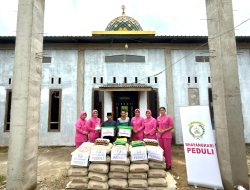 Langkah Kecil Penuh Makna, Bhayangkari Dukung Pembangunan Masjid Ar-Rayhan
