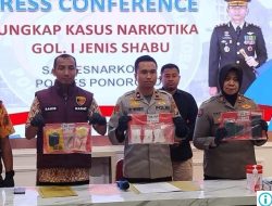 Polres Ponorogo Amankan Pengedar Narkoba Asal Madiun, Sita 301 Gram Sabu