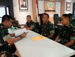 Terima Tim Audit Kinerja, Danrem Untoro Dorong Transparansi