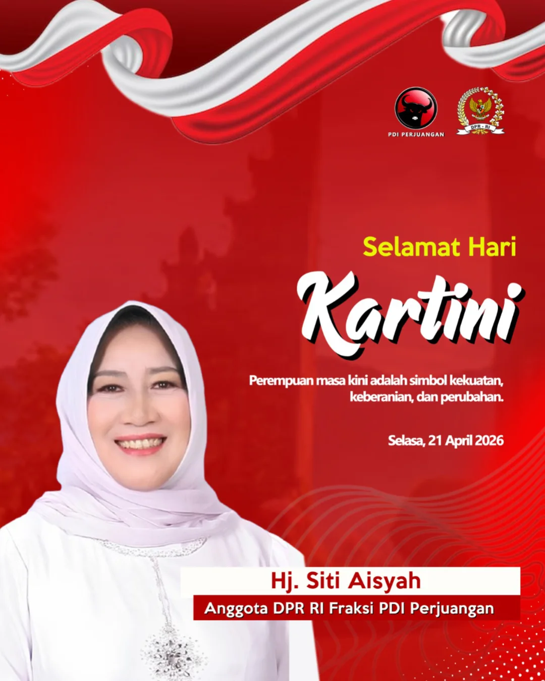 Selamat Hari Kartiniperempuan Masa Kini Adalah Simbol Kekuatan, Keberanian Dan Perubahan.#hari