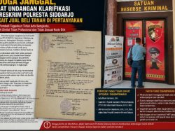 BONEK!!!” Surat Undangan Klarifikasi dari Kepolisian Resort Penyidik Polresta Sidoarjo Dilayangkan “Tanpa Disertakan Nama Pelapor”???